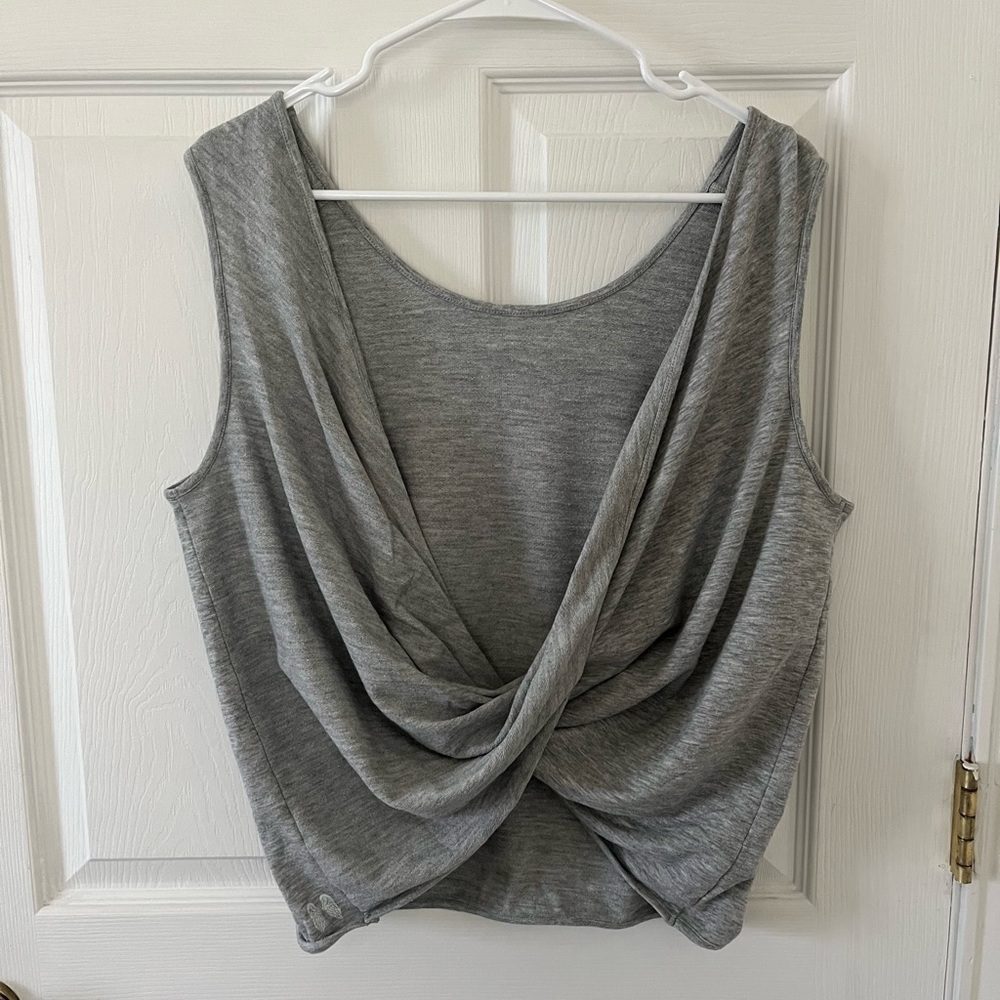 Victoria's Secret Light Gray Cross Top